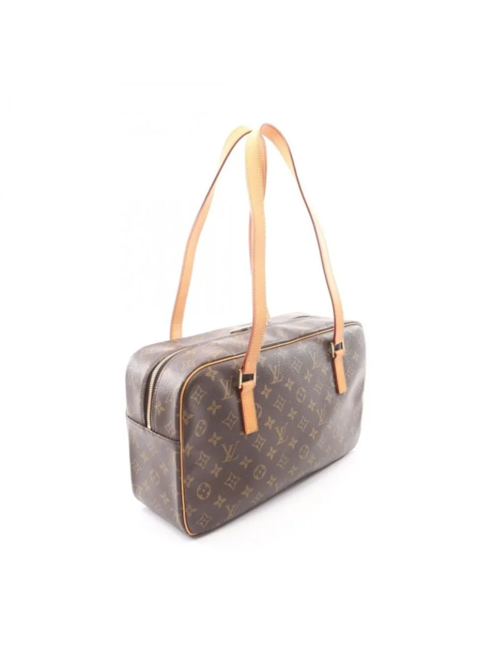 Louis Vuitton Shoulder Bag Cite GM Canvas Leather